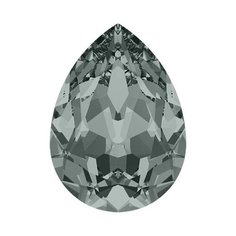 Стразы Swarovski цветные, 18*13 мм, кристалл, 4 шт, в пакете, светлый серый