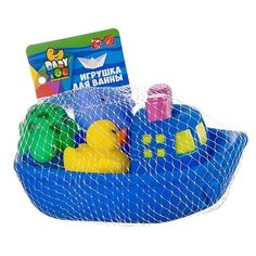 Игрушки для купания Bondibon Корабль, дельфин, утенок, черепаха (ВВ2755)