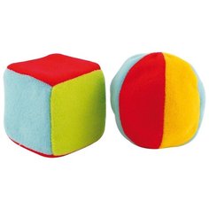 Развивающие игрушки Canpol babies Кубик и мячик, 0+, мягкие (250928011)