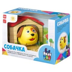 Каталка Bondibon Собачка с будкой, пластик, 17,5*9,3*13 см (ВВ2325)