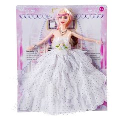 Кукла Гратвест в белом платье с оборками, пакет, 29 см (Д86998)