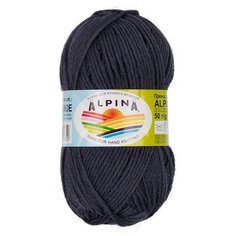 Набор пряжи Alpina "Alpaca Grande", 4*50 г, 118 м+/-6 м, 05 темно-серый меланж
