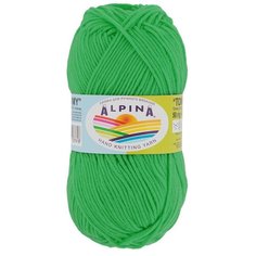 Набор пряжи Alpina "Tommy", микнес, 10*50 г, 138 м+/-7 м, №036 яркий зеленый