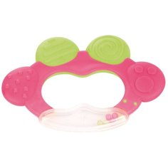Погремушка Canpol babies с эластичными прорезывателем, Лягушка, 0+, цвет: розовый (250930491)
