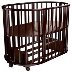 Кроватка Forest kids Lavatera 6 в 1, поперечный маятник венге