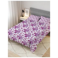 Покрывало стеганое жаккардовое с 2-мя наволочками "Лесные ягоды", Евро (220x235 см) Ambesonne