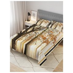 Покрывало стеганое жаккардовое с 2-мя наволочками "Пастельная осень", Евро (220x235 см) Ambesonne