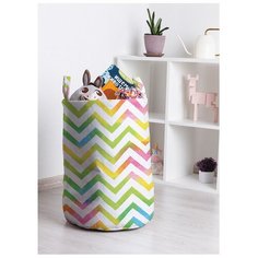 Корзина для игрушек "Классические зигзаги" 35x50 см, toba-17173 Joy Arty