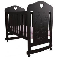 Кроватка Forest kids Принцесса (качалка), на полозьях венге