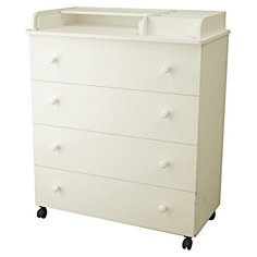 Пеленальный комод Forest kids Basic Soft (4 ящика) слоновая кость