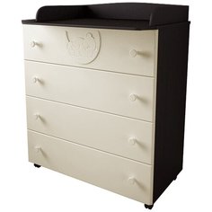 Пеленальный комод Forest kids Мишкины сны венге/слоновая кость