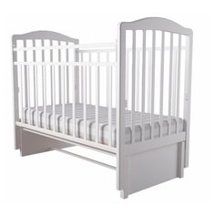 Кроватка Forest kids Malva (классическая), универсальный маятник белый