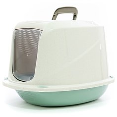 Туалет-домик для кошек Georplast Galaxy Deluxe 45х36х31.5 см зеленый