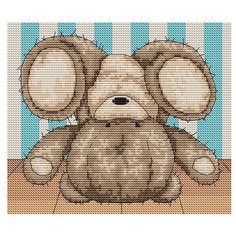 Набор для вышивания «Медвежонок Бруно», 17,5x14,5 см, Luca-S