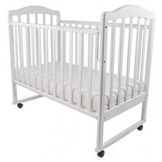 Кроватка Forest kids Malva (качалка), на полозьях белый