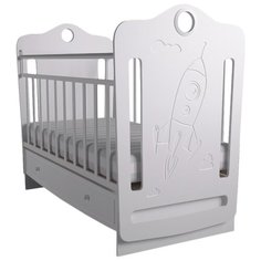 Кроватка Forest kids Space (классическая), поперечный маятник белый