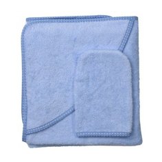 Forest kids Полотенце с рукавичкой банное 100х100 см голубой