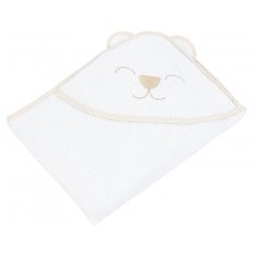 Forest kids Полотенце Cute Bear банное 72х72 см white