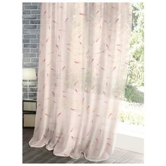 Тюль Волшебная ночь Лофт Flamingo 720435 на ленте 270 см розовый