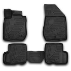 Коврики 3D в салон LADA Largus, 2012->, 4 шт. (полиуретан) Element