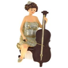 Фигурка декоративная Контрабасистка 749333 1175165 см РЕМЕКО