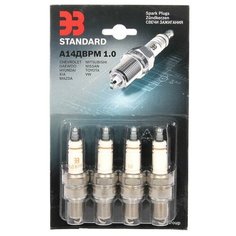 Свечи зажигания ЭЗ Standard А14ДВРМ 1,0, комплект 4 шт. ГАЗ (дв. ЗМЗ-4061,4062, 4063,4026,409) Bosch