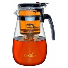 Чайник заварочный CnGlass с кнопкой Гунфу типот 900 мл H14