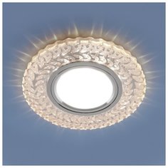 Встраиваемый точечный светильник с LED подсветкой Elektrostandard 2223 MR16 CL прозрачный