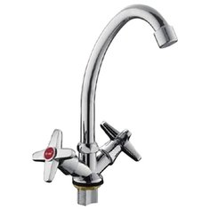 Смеситель для кухни (мойки) Frap F4020-2 двухрычажный хром