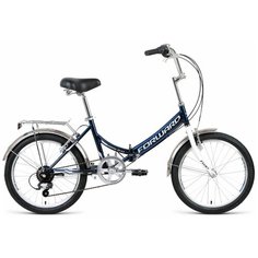 Городской велосипед FORWARD Arsenal 20 1.0 (2021) темно-синий/серый 14" (требует финальной сборки)