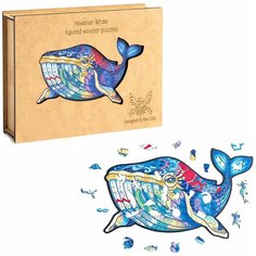 Пазл «Гавайский Кит» размер S 105 деталей Puzzle Wood