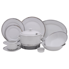 Сервиз столовый Сабина Изящная платина, 25 пр., Leander