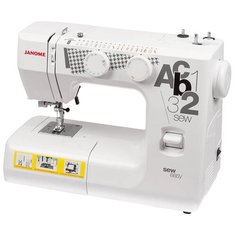 Швейная машина Janome Sew Easy, бело-серый