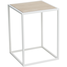 Столик журнальный Yamazaki Tower, ДхШ: 35 х 35 см, белый/бежевый