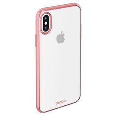 Чехол-накладка Deppa Gel Plus Case (матовый) для Apple iPhone X/Xs розовое золото