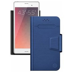 Чехол-книжка универсальный Deppa Wallet Fold M синий
