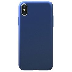 Чехол-накладка Deppa Silk Case для Apple iPhone Xs Max синий металлик