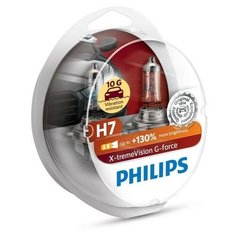 Лампа автомобильная галогенная Philips X-Treme Vision G-Force 12972XVGS2 H7 12v 55w 2 шт.