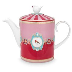 Чайник заварочный Pip Studio Love Birds Medallion Red-Pink, 1,3л, 51.005.004