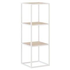 Стеллаж 3 полки 40x40x116,4 см материалы: алюминий/ЛДСП НАЙДИ