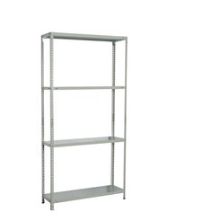 Стеллаж металлический BRABIX "MS KD-185/60-4", 1850х1000х600 мм), 4 полки, компактная упаковка, 291117, S240BR146402