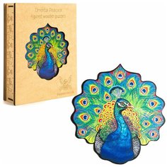 Пазл «Восточный павлин» размер S 105 деталей Puzzle Wood