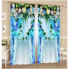 Фотошторы Сирень Летний день 18492, 145*260 см, 2 шт.