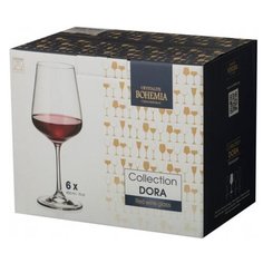 Crystalite Bohemia Набор бокалов Dora Red Wine 6 шт. 450 мл прозрачный