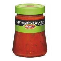Соус томатный оливки и каперсы 290 г, Sugo con olive leccino e capperi DAmico 290 gr
