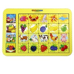 Развивающее пособие из дерева Досочки Ассоциации 1 Woodland