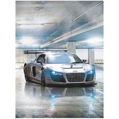 Фотообои флизелиновые Топ Фотообои 3D Подземная парковка 200х270 (ШхВ) серый/темно-голубой/серо-голубой/светло-серый/белый