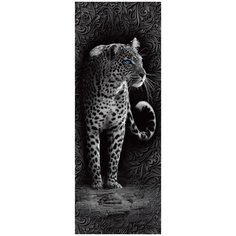 Фотообои флизелиновые Топ Фотообои Леопард 100х270 (ШхВ) черный/серый/темно-серый/светло-серый