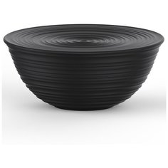 Миска с крышкой Tierra 30 см черная Guzzini 175056209
