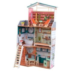 Кукольный домик KidKraft Марлоу, с мебелью, 14 элементов